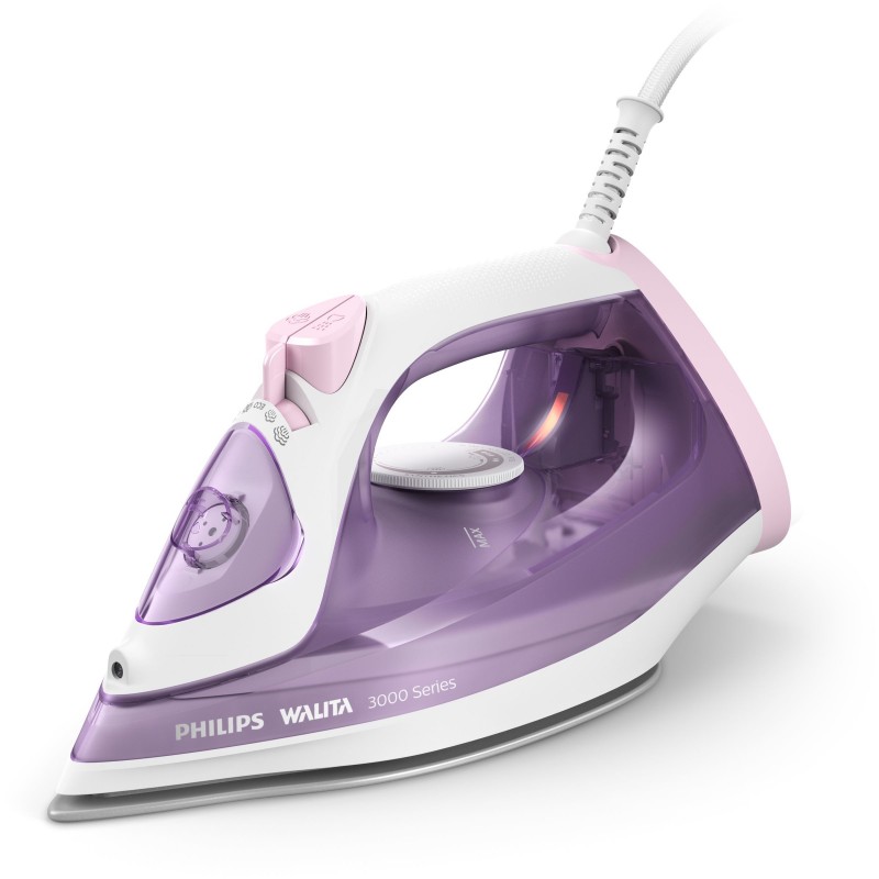 Philips 3000 series DST3010 30 fer à repasser Fer à vapeur Semelle en céramique 2000 W Violet, Blanc