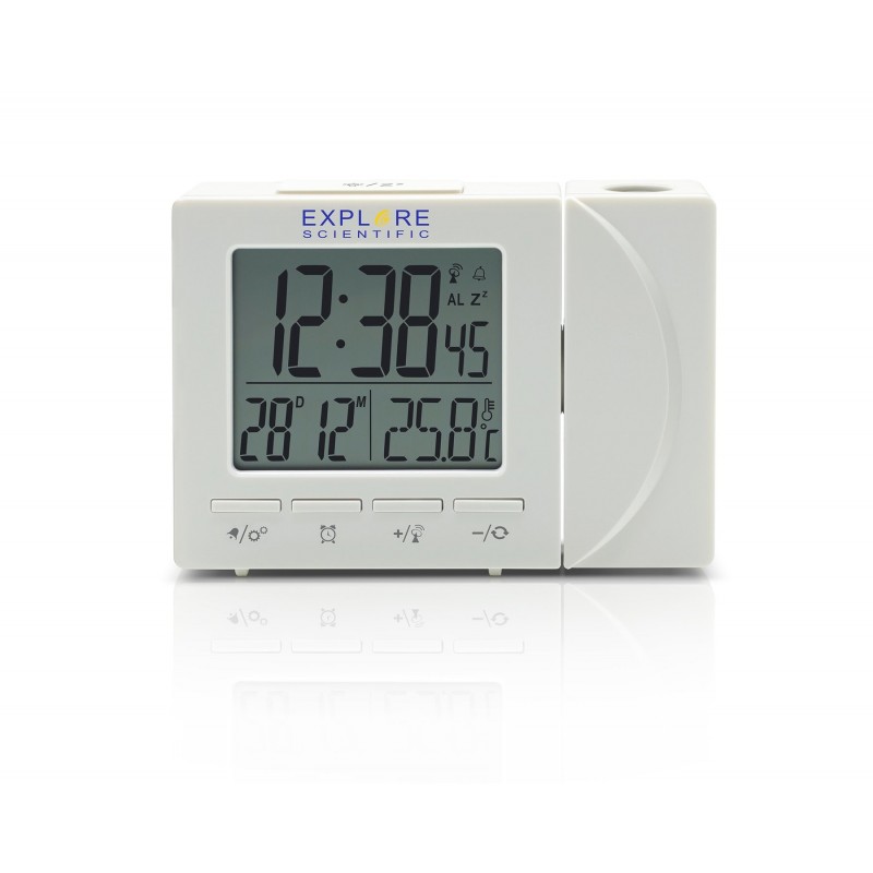 Explore Scientific RDP1001WHT despertador Reloj despertador digital Blanco