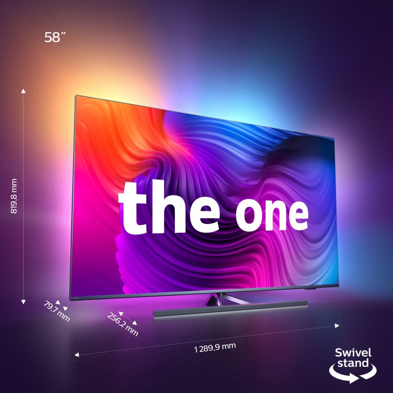 Philips Performance 58PUS8556 147,3 cm (58") 4K Ultra HD Smart TV Wifi Antracita, Gris