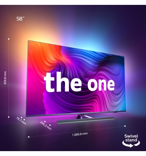 Philips Performance 58PUS8556 147,3 cm (58") 4K Ultra HD Smart TV Wifi Antracita, Gris