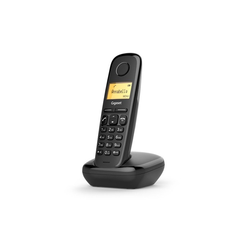 Gigaset A170 Analog DECT telephone Caller ID Black