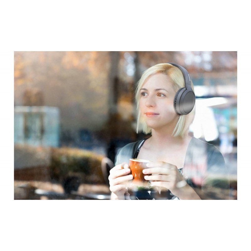Philips TAH5205BK 00 auricular y casco Auriculares Inalámbrico y alámbrico Diadema Llamadas Música USB Tipo C Bluetooth Negro