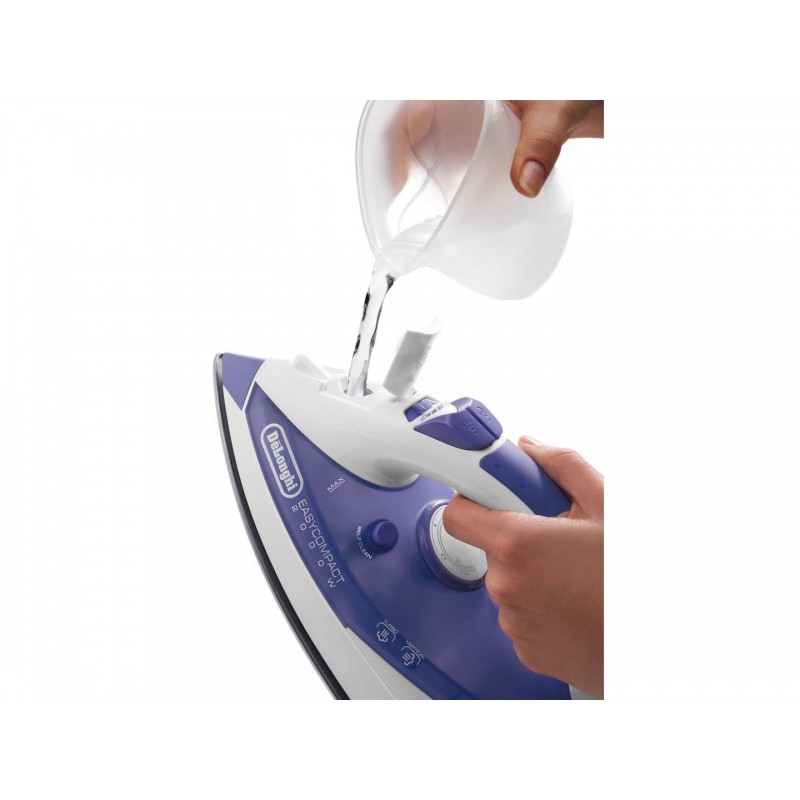 De’Longhi FXK20 Dry & Steam iron Stainless Steel soleplate 2000 W Violet, White