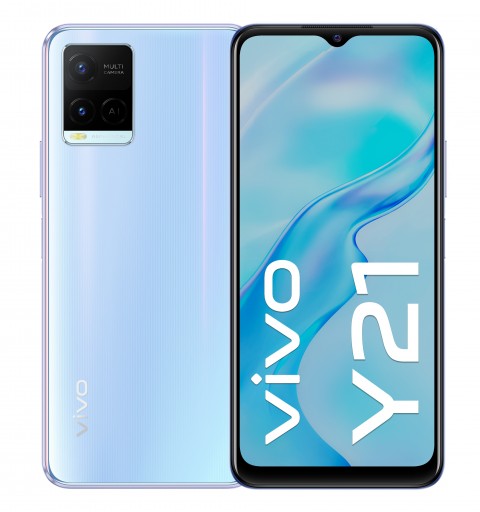 VIVO Y21 16,5 cm (6.51") Doppia SIM Android 11 4G USB tipo-C 4 GB 64 GB 5000 mAh Perlato, Bianco