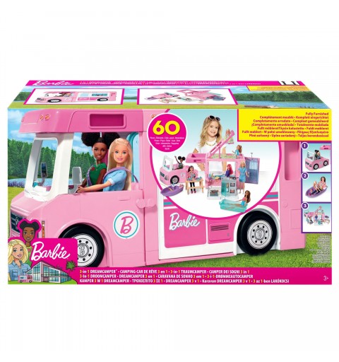 Barbie Camping-Car De Rêve 3-En-1