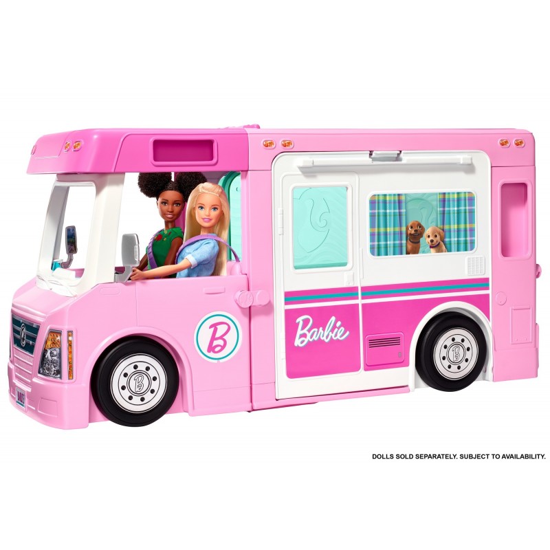 Barbie Camping-Car De Rêve 3-En-1