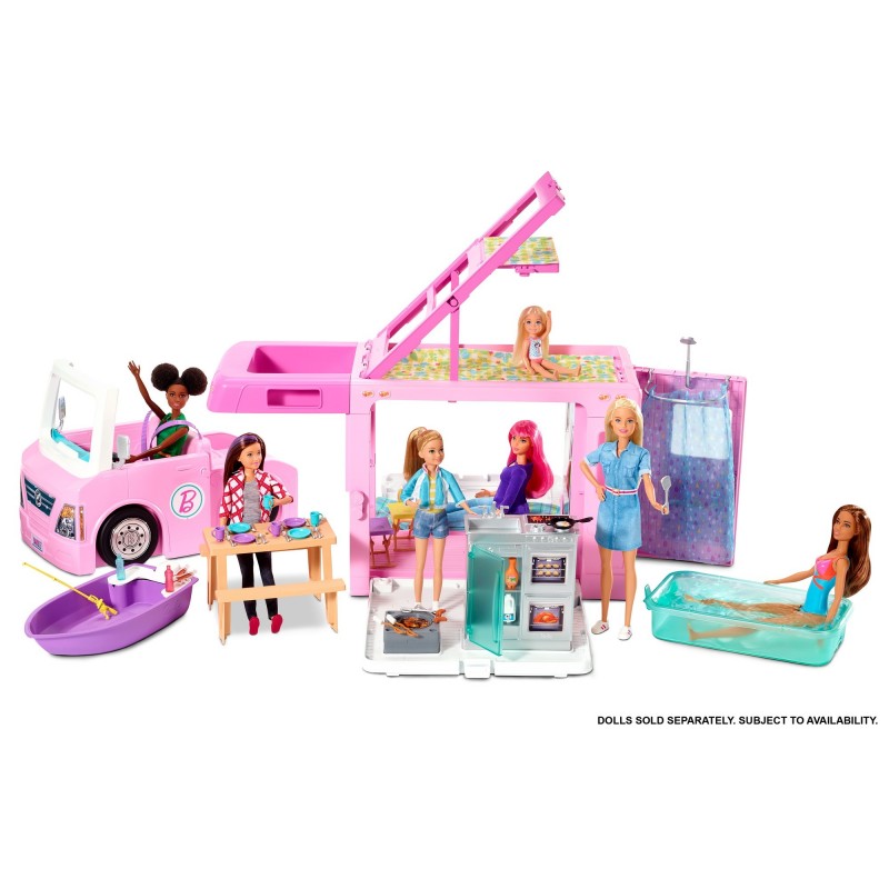 Barbie 3-In-1 Dreamcamper Vehicle And Accessories