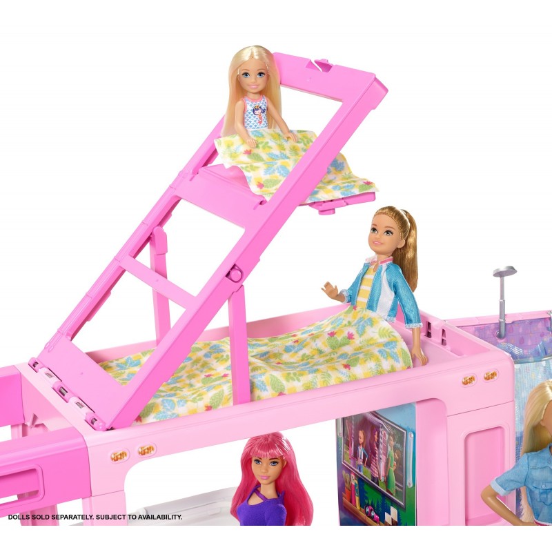 Barbie 3-In-1 Dreamcamper Vehicle And Accessories