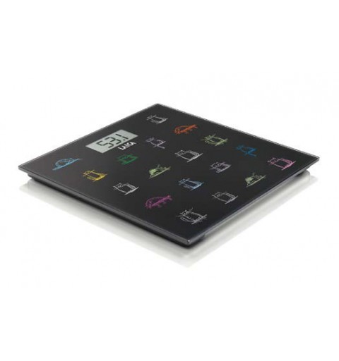 Laica PS1061 personal scale Square Black, Multicolour Electronic personal scale
