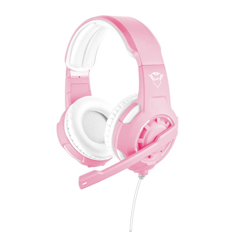 Trust GXT 310P Radius Auriculares Alámbrico Diadema Juego Rosa, Blanco