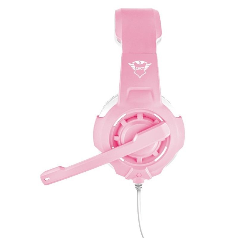 Trust GXT 310P Radius Auriculares Alámbrico Diadema Juego Rosa, Blanco