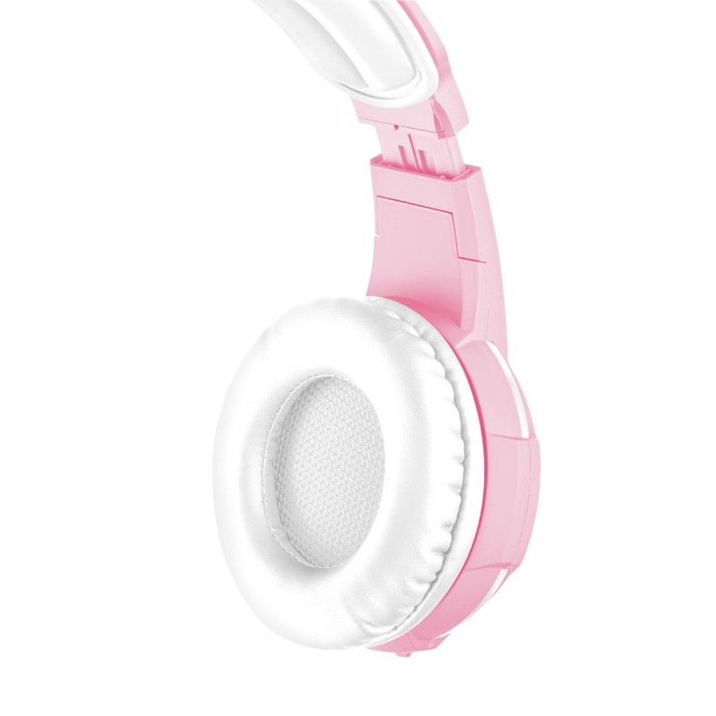 Trust GXT 310P Radius Auriculares Alámbrico Diadema Juego Rosa, Blanco