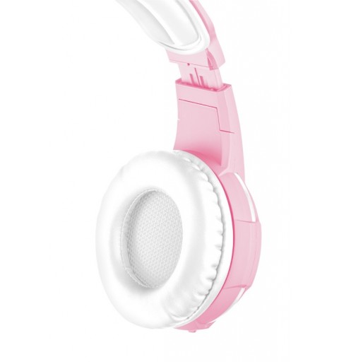 Trust GXT 310P Radius Auriculares Alámbrico Diadema Juego Rosa, Blanco