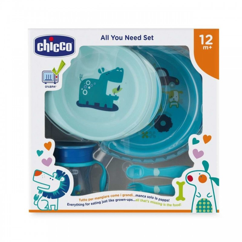 Chicco 00016201200000 Kleinkindergeschirr Teller für Kleinkinder