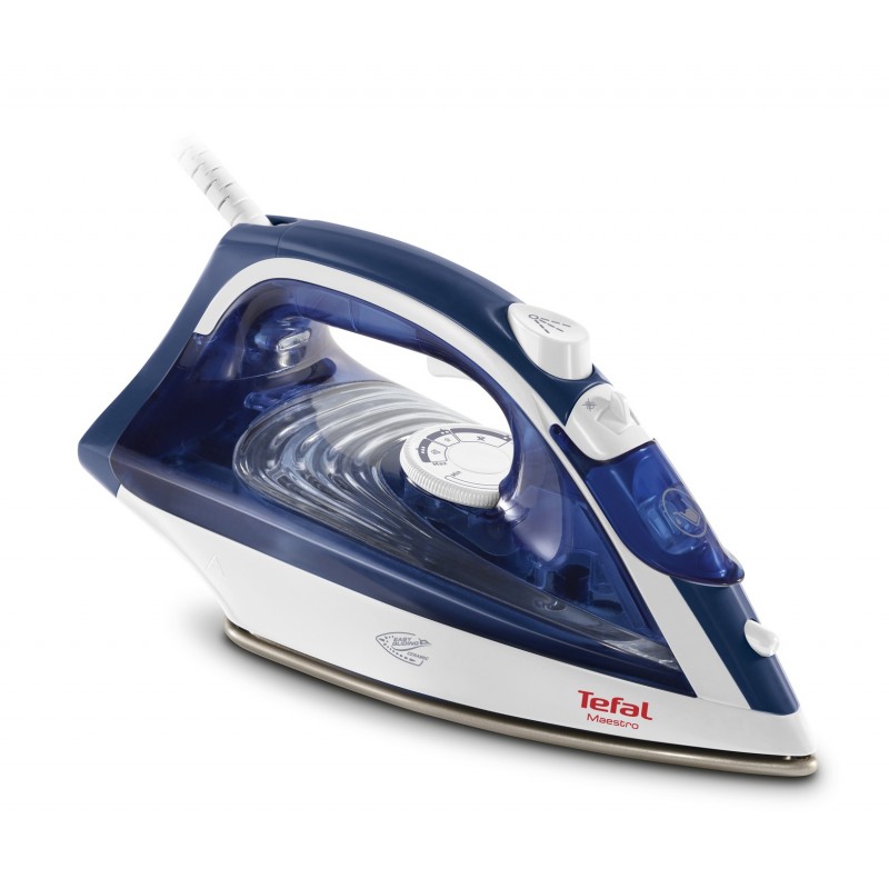 Tefal Maestro 2 FV1845E0 Plancha vapor-seco Suela de CeramicGlide 2300 W Azul, Blanco