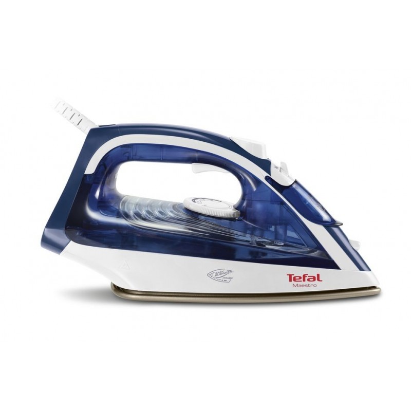 Tefal Maestro 2 FV1845E0 Plancha vapor-seco Suela de CeramicGlide 2300 W Azul, Blanco