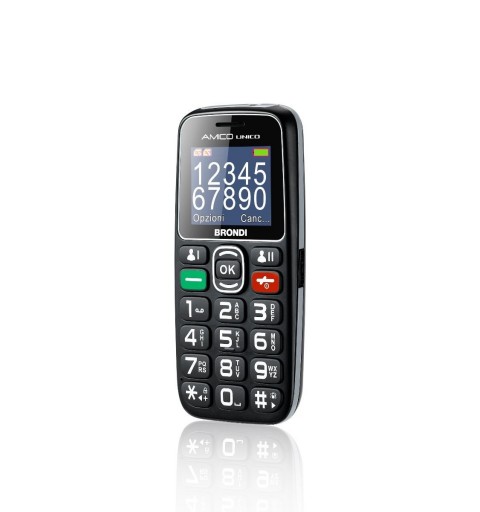 Brondi Amico Unico 4,57 cm (1.8 Zoll) Schwarz Einsteigertelefon