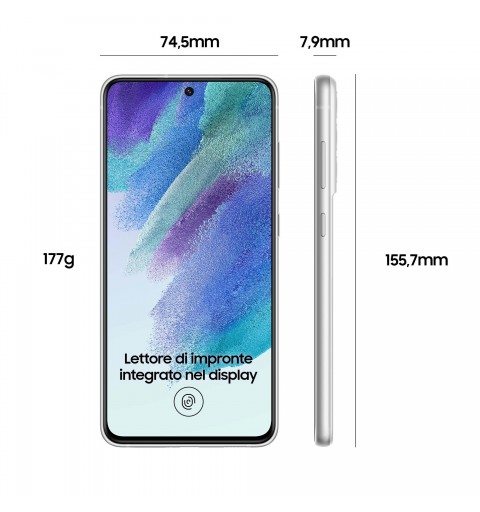 Samsung Galaxy S21 FE 5G Display 6.4" Dynamic AMOLED 2X, RAM 6 GB, 128 GB, 4.500mAh, White