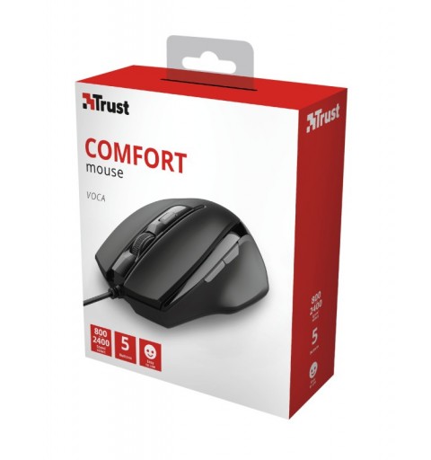 Trust Voca mouse Mano destra USB tipo A Ottico 2400 DPI