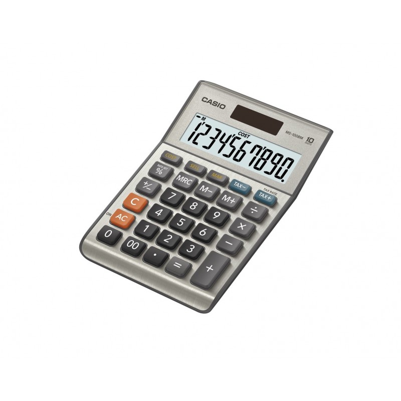 Casio MS-100BM calculatrice Bureau Calculatrice basique Argent