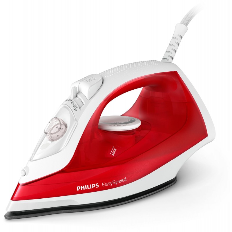 Philips EasySpeed GC1742 40 iron Dry & Steam iron Non-stick soleplate 2000 W Red, White