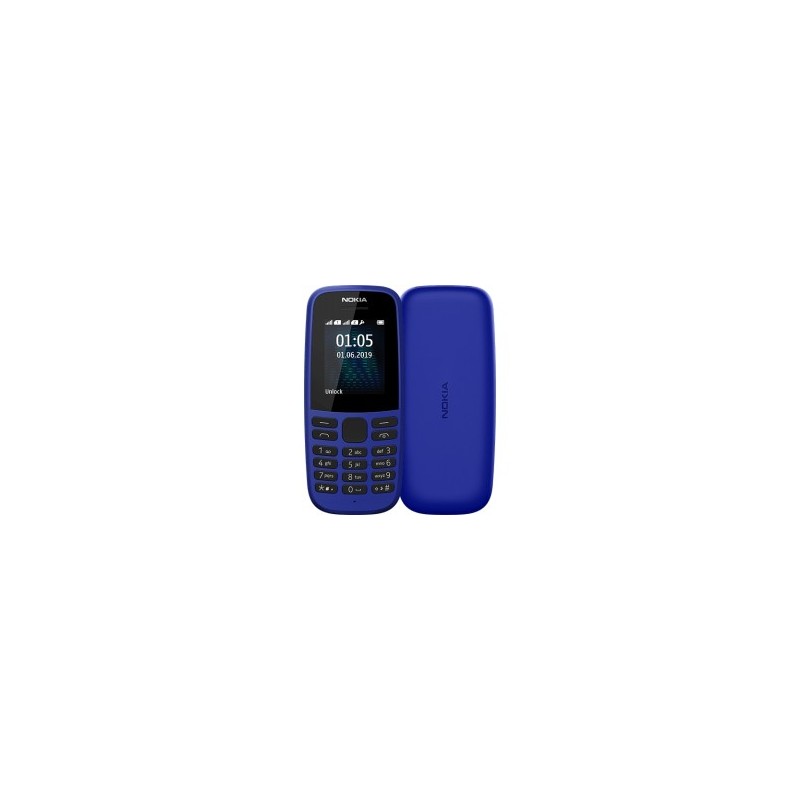 Nokia 105 4,5 cm (1.77 Zoll) 73,02 g Blau Funktionstelefon
