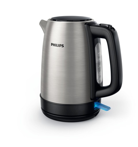 Philips Daily Collection Bollitore in metallo da 1,7 l con spia e coperchio a molla