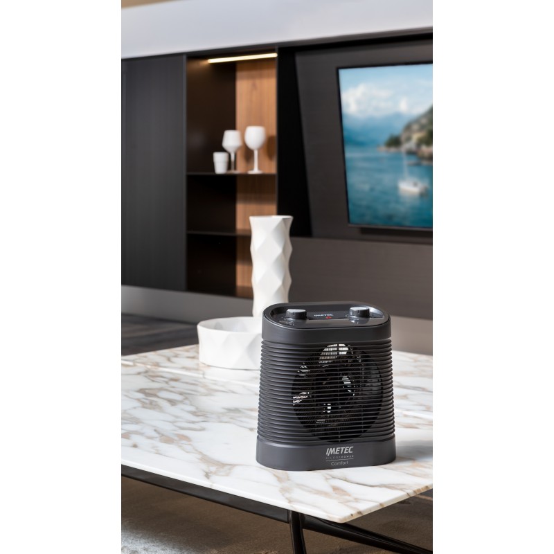 Imetec Silent Power Comfort Intérieure Noir 2100 W Chauffage de ventilateur électrique