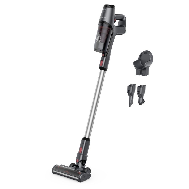 Rowenta RH6933, Cleaner X-PERT 3.60, Scopa Elettrica, 45 minuti di Autonomia, Peso di 2,2 Kg, Nero & Rosso