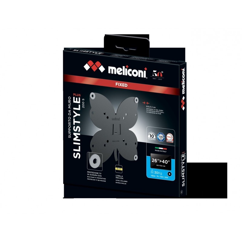 Meliconi SlimStyle Plus 200 S 101,6 cm (40") Negro