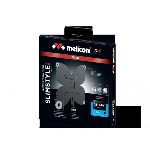 Meliconi SlimStyle Plus 200 S 101,6 cm (40 Zoll) Schwarz