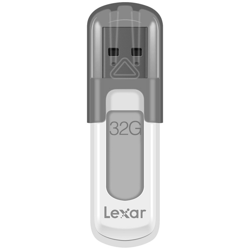 Lexar JumpDrive V100 unidad flash USB 32 GB USB tipo A 3.2 Gen 1 (3.1 Gen 1) Gris, Blanco