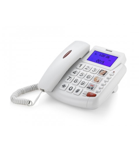 Brondi Bravo 90 Analog telephone Caller ID White