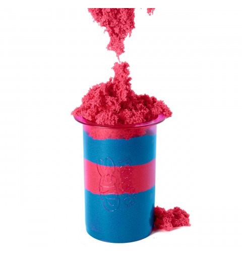 Kinetic Sand - ARENA MÁGICA - SET SANDISFYING - 907g de Arena Azul y Roja con 10 Moldes y Accesorios - Kit Manualidades Niños -