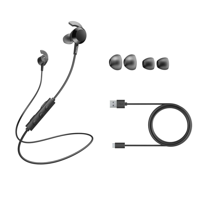 Philips TAE4205BK 00 headphones headset Wireless In-ear Calls Music Bluetooth Black