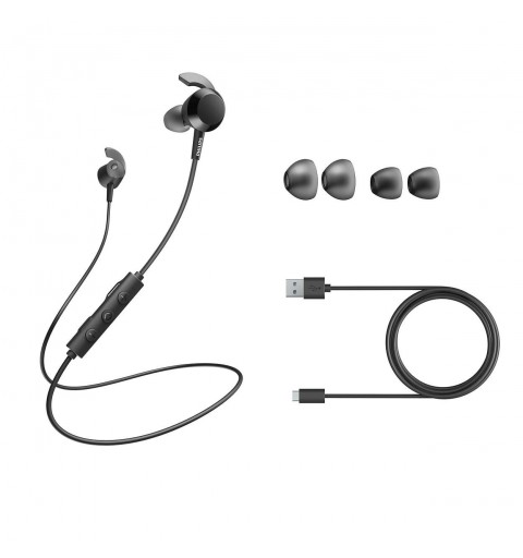 Philips TAE4205BK 00 auricular y casco Auriculares Inalámbrico Dentro de oído Llamadas Música Bluetooth Negro