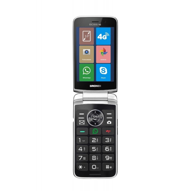 Brondi Boss 4G 8,89 cm (3.5") Nero Telefono cellulare basico