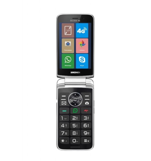 Brondi Boss 4G 8,89 cm (3.5 Zoll) Schwarz Funktionstelefon