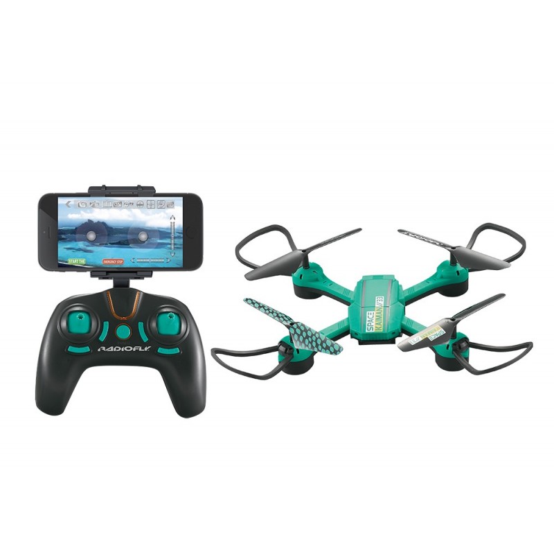 Radiofly SPACE KAIMAN 33 4 Rotoren Quadrocopter 0,3 MP 300 mAh Schwarz, Grün