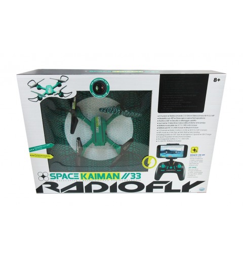 Radiofly SPACE KAIMAN 33 4 rotores Cuadricóptero 0,3 MP 300 mAh Negro, Verde