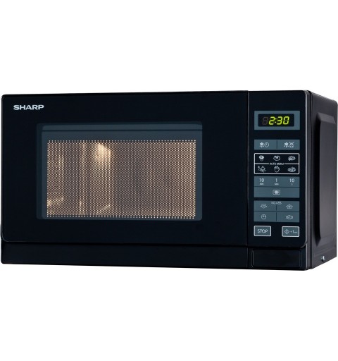 Sharp Home Appliances R-242 BKW microondas Encimera Solo microondas 20 L 800 W Negro