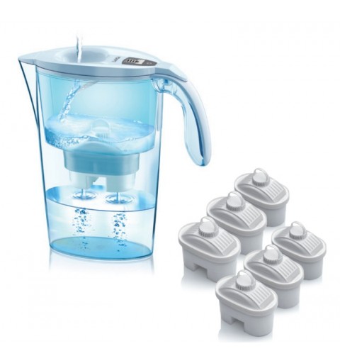 Laica J99601 filtro de agua Filtro de agua para jarra 2,3 L Azul, Translúcido, Blanco