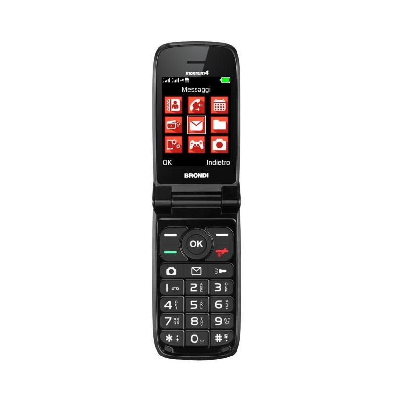 Brondi Magnum 4 7,11 cm (2.8") Rosso Telefono cellulare basico