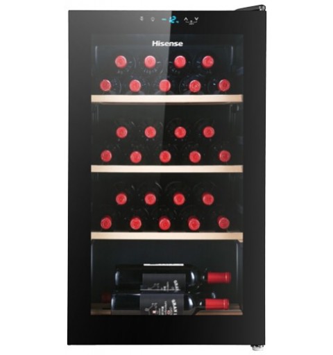 Hisense RW30D4AJ0 wine cooler Compressor wine cooler Freestanding Black 30 bottle(s)