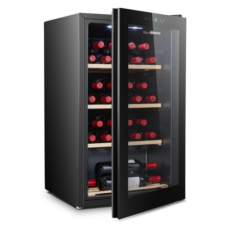 Hisense RW30D4AJ0 cantina vino Cantinetta vino con compressore Libera installazione Nero 30 bottiglia bottiglie