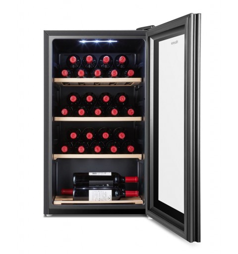 Hisense RW30D4AJ0 wine cooler Compressor wine cooler Freestanding Black 30 bottle(s)