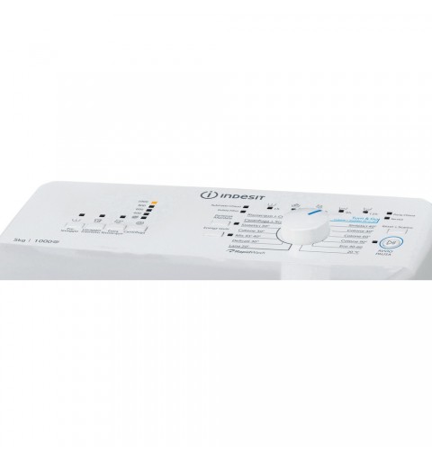 Indesit BTW L50300 IT N lavatrice Caricamento dall'alto 5 kg 1000 Giri min D Bianco