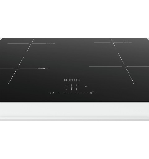 Bosch Serie 4 PUE611BB1E piano cottura Nero Da incasso Piano cottura a induzione Zoneless 4 Fornello(i)