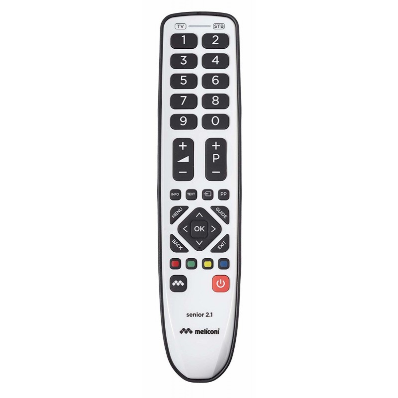 Meliconi Senior 2.1 telecomando IR Wireless TV, Sintonizzatore TV Pulsanti