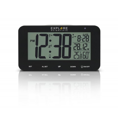 Explore Scientific RDC1004BLK despertador Reloj despertador digital Negro